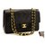 Chanel 2.55 lined flap 10" Chain Shoulder Bag Black Lambskin Leather  ref.204951