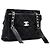 CHANEL Caviar Quilted Chain Shoulder Bag Black Leather Silver - view 2