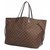 Louis Vuitton NeverfullGM Sac cabas pour femmes N51106 Damier Ebene Toile  ref.205003