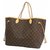 Louis Vuitton NeverfullGM Womens tote bag M40157 Brown Cloth  ref.205004