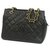 Chanel Medaillon-Einkaufstasche Damen-Einkaufstasche schwarz x gold Hardware  ref.205029