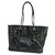 Chanel Deauville große Einkaufstasche Einkaufstasche A.93257 schwarz Kalbähnliches Kalb  ref.205082