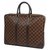 Louis Vuitton Documentos por Voyageur Mens business bag N41124 damene ebene Lona  ref.205107
