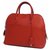 Hermès Boledo1923 Damenhandtasche rot x silber Hardware Leder  ref.205151