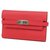 Hermès Kelly Porte Valeurs medium Womens Tri-fold wallet rose  ref.205156