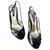 Dolce & Gabbana Dolce&Gabbana VERO CUOIO High heels. Black Golden Leather Varnish  ref.205172