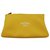 Bolsa de praia Hermès Pochette “Bains” Amarelo Poliamida  ref.205188