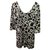 Diane Von Furstenberg DvF Aggie silk dress Black White  ref.205224