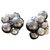 Céline Celine pearl earrings Silvery Grey  ref.205245