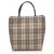 Burberry Brown House Check Tote Bag Multiple colors Beige Leather Plastic Pony-style calfskin  ref.205277