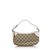 Gucci Brown GG Canvas Baguette White Beige Leather Cloth Pony-style calfskin Cloth  ref.205297