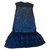 Louis Vuitton Robes Cachemire Bleu Marine  ref.205519