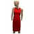 Pinko Black and red dress Viscose  ref.205581