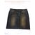 Closed short skirt Black Cotton  ref.205644
