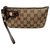 Dionysus Gucci clutch in monogram canvas and leather Chestnut  ref.205656