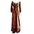 Philosophy Di Alberta Ferretti VESTIDO MAXI DE ALGODÓN DE DISEÑO DE LUJO Castaño