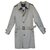 men's Burberry vintage t trench coat 46 new condition Black White Cotton  ref.205901