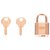 Hermes, Hermès Vorhängeschloss aus goldenem Metall für Birkin-Taschen, Kelly, Neuzustand mit 2 Schlüssel und Originaletui!  ref.206416