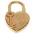 Hermès - Collector / Rare "Heart" padlock in gold-plated metal celebrating "the year of fantasy 2004" Golden  ref.206418
