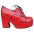 Sartore Lace ups Red Leather  ref.206430