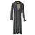 Diane Von Furstenberg Robe portefeuille en soie vintage DvF rare Noir Blanc  ref.206595
