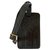 Yves Saint Laurent Étiquette de voyage en cuir noir  ref.206671