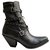 Céline Black leather Berlin ankle boots  ref.206721
