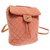Chanel backpack Orange Tweed  ref.206791