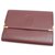 Petit portefeuille Cartier en cuir rouge Must de Cartier Veau façon poulain Bordeaux  ref.206898