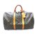 Louis Vuitton keepall 50 Monogram Brown Leather  ref.206959