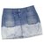 Mini-jupe en jean boutonnée Chanel Sz 38 Bleu  ref.206979