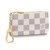 Louis Vuitton Bolso chave Bege Couro  ref.207010