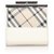 Pochette en cuir Burberry blanc Nova Check Toile Veau façon poulain Tissu Multicolore  ref.207260