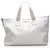 Gucci Silver GG Canvas Travel Bag Silvery Leather Cloth Pony-style calfskin Cloth  ref.207297