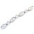 Autre Marque Tiffany Silver Diamond Swing Drop Necklace Silvery Metal Platinum  ref.207336