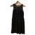 Sandro black dress with lace Viscose  ref.207511