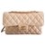 Chanel Classique timeless small lined flap Beige Leather  ref.207536