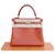 Kelly Hermès Handtaschen Orange Leder  ref.207586