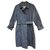 imperméable femme Burberry vintage t 36 / 38 Coton Polyester Bleu Marine  ref.207606