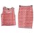 Chanel Logo Skirt Suit Sz.34 Multicor Algodão Poliamida  ref.208102