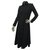 Manteau en laine noire Chanel Sz 36  ref.208103
