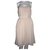 French Connection Shelby strapless swandsdown dress Flesh Polyester  ref.208143