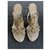 Rene Caovilla Embroidery sandals with Swarovski crystals Beige Linen  ref.208213