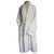 Hermès HERMES Weiß gekämmter Baumwollbademantel Hervorragender, fast neuwertiger Zustand TL Baumwolle  ref.208223