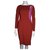 DKNY robe à découpes audacieuse Polyester Elasthane Rose Rouge  ref.208352