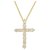 Autre Marque Collar con cruz de diamantes y oro de Tiffany Dorado Metal  ref.208596