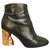 ACNE STUDIOS p ankle boots 40 Black Leather  ref.208727