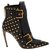 Alexander Mcqueen Studded Leather Ankle Boots Black Patent leather Metal  ref.208732