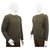Oscar de la Renta Men Khaki Green Textured Jumper Size XL Cotton Acrylic  ref.208798