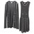 Chanel listrado malha Tweed vestido terno conjunto Sz.34, 36 Multicor Algodão Viscose Poliamida  ref.208804